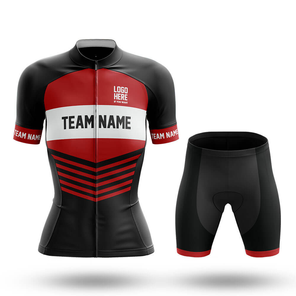 Custom Team Name V20 Red - Women's Cycling Kit