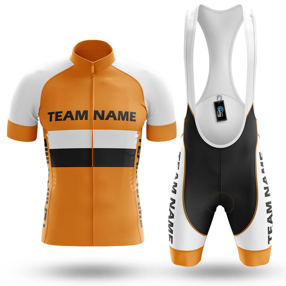 Custom Team Name M2 Orange - Men's Cycling Kit