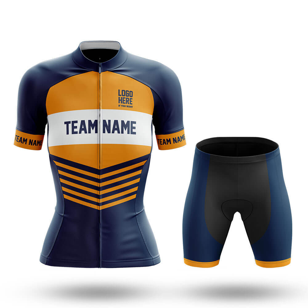 Custom Team Name V20 Navy - Women's Cycling Kit