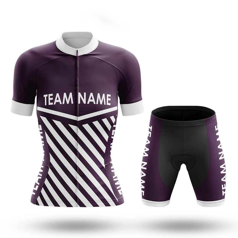 Custom Team Name M3 Dark Purple - Women's Cycling Kit