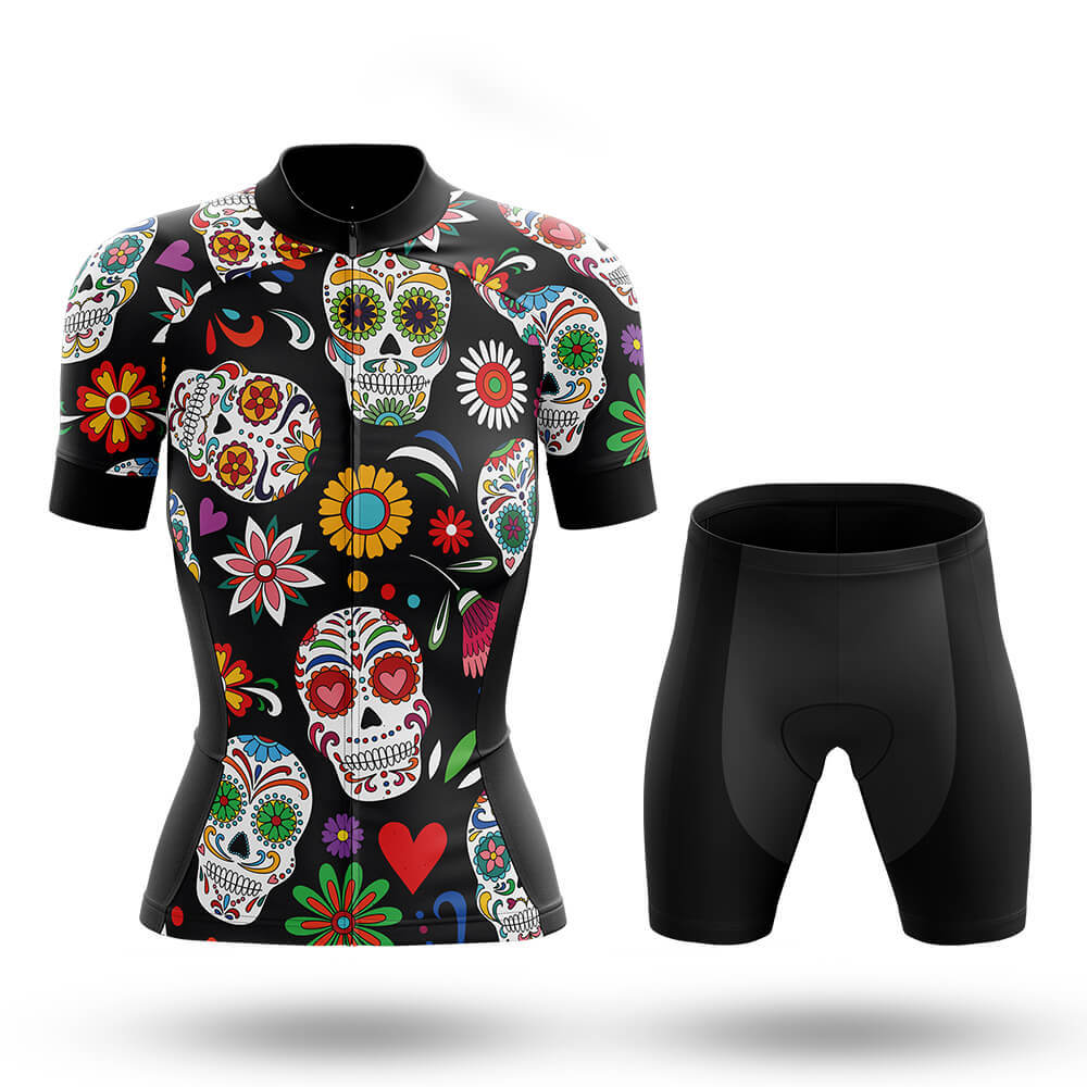 Colorful Sugar Skulls - Women's Cycling Kit