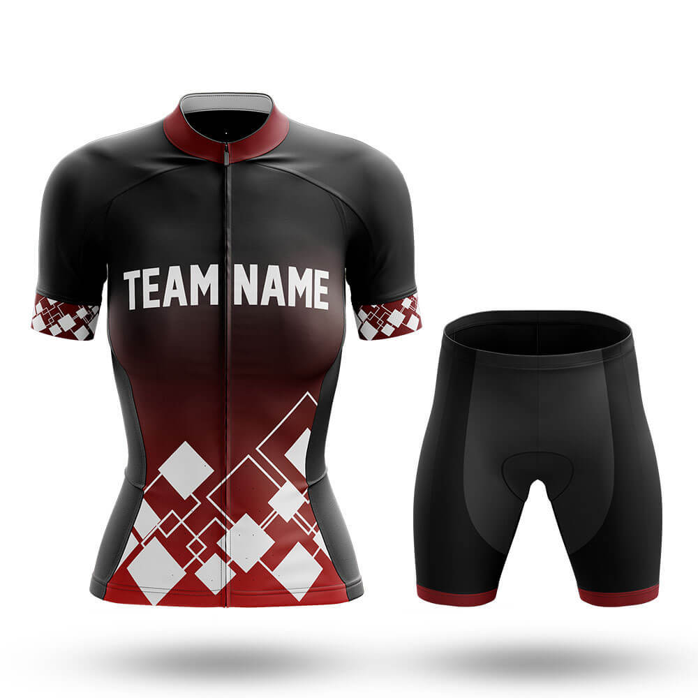 Custom Team Name V19 Red - Women's Cycling Kit