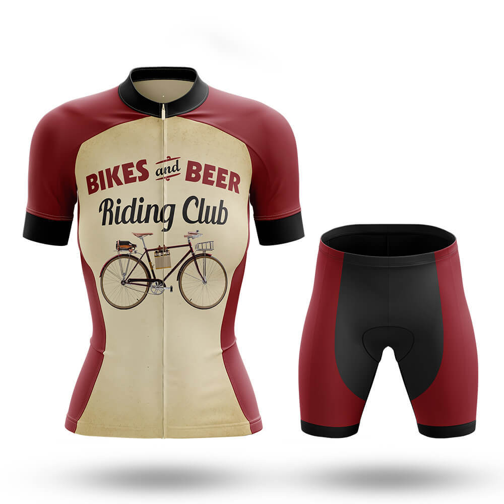 Retro Beer Riding Club Vintage - Women's Cycling Kit