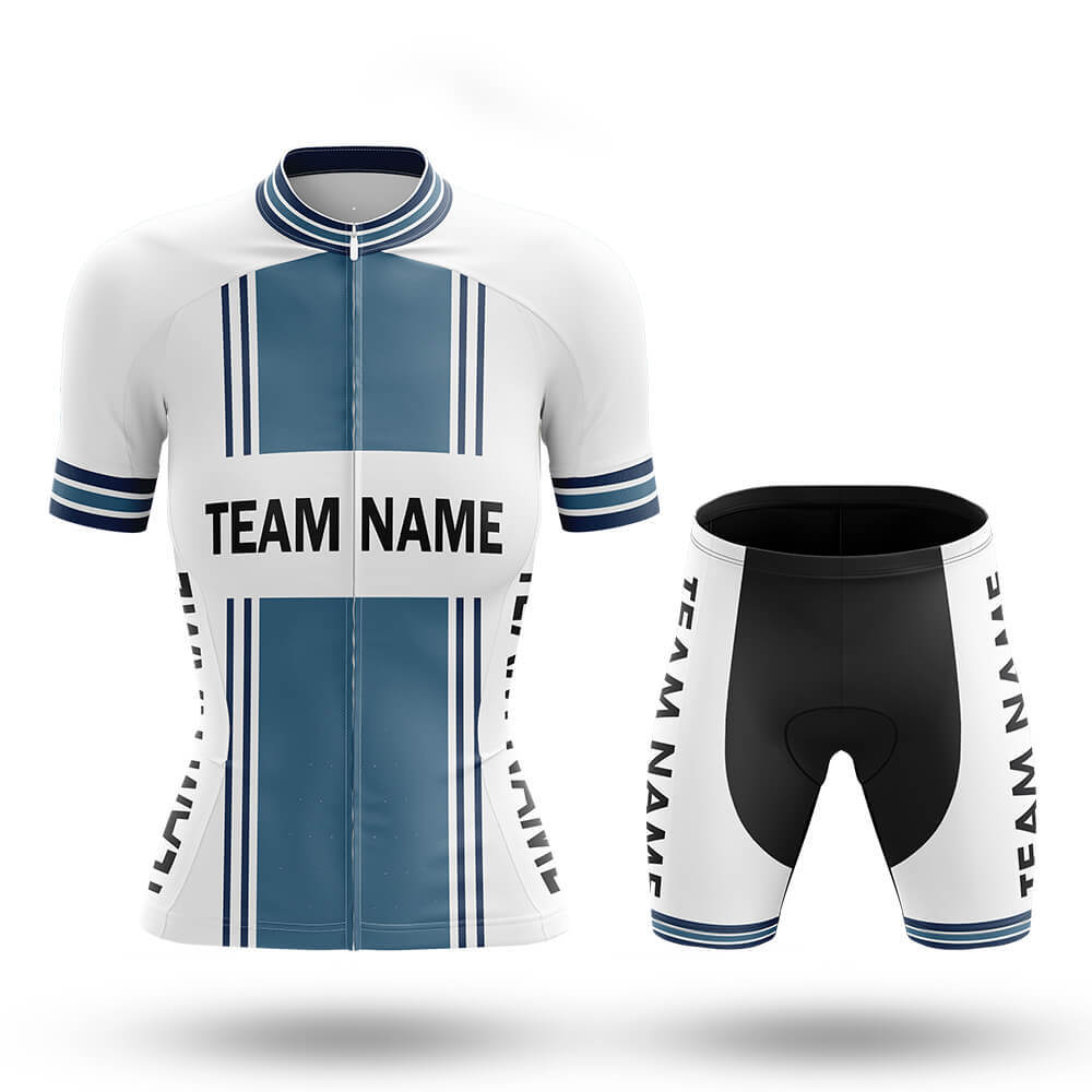 Custom Team Name M4 Blue - Women's Cycling Kit