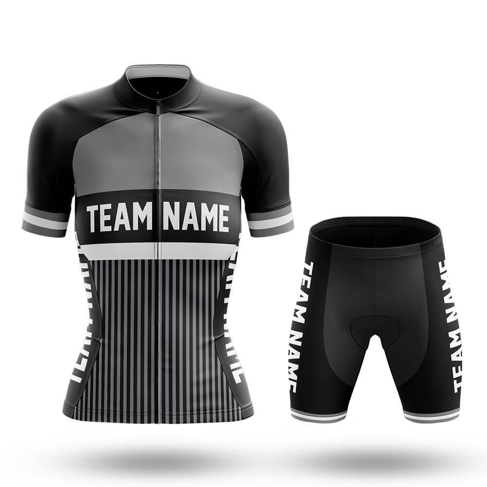 Custom Team Name M6 Grey - Women's Cycling Kit
