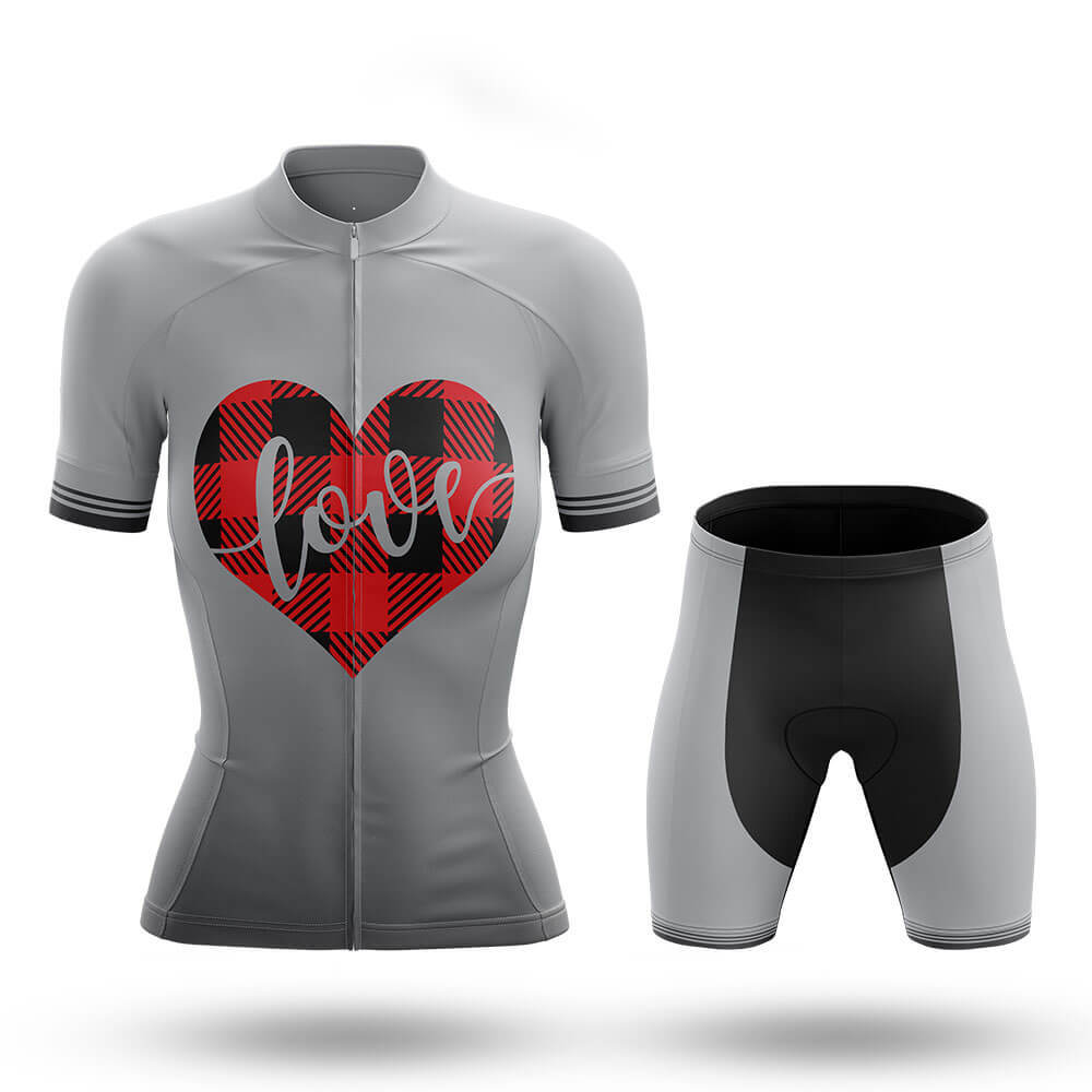 Red Plaid Valentine - Women's Cycling Kit