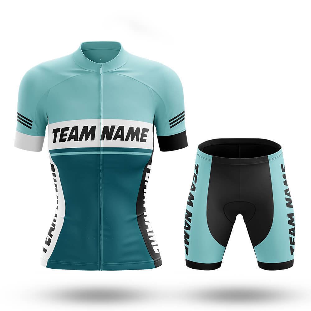 Custom Team Name M1 Blue - Women's Cycling Kit