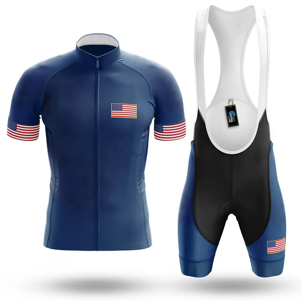 USA V2 - Navy - Men's Cycling Kit
