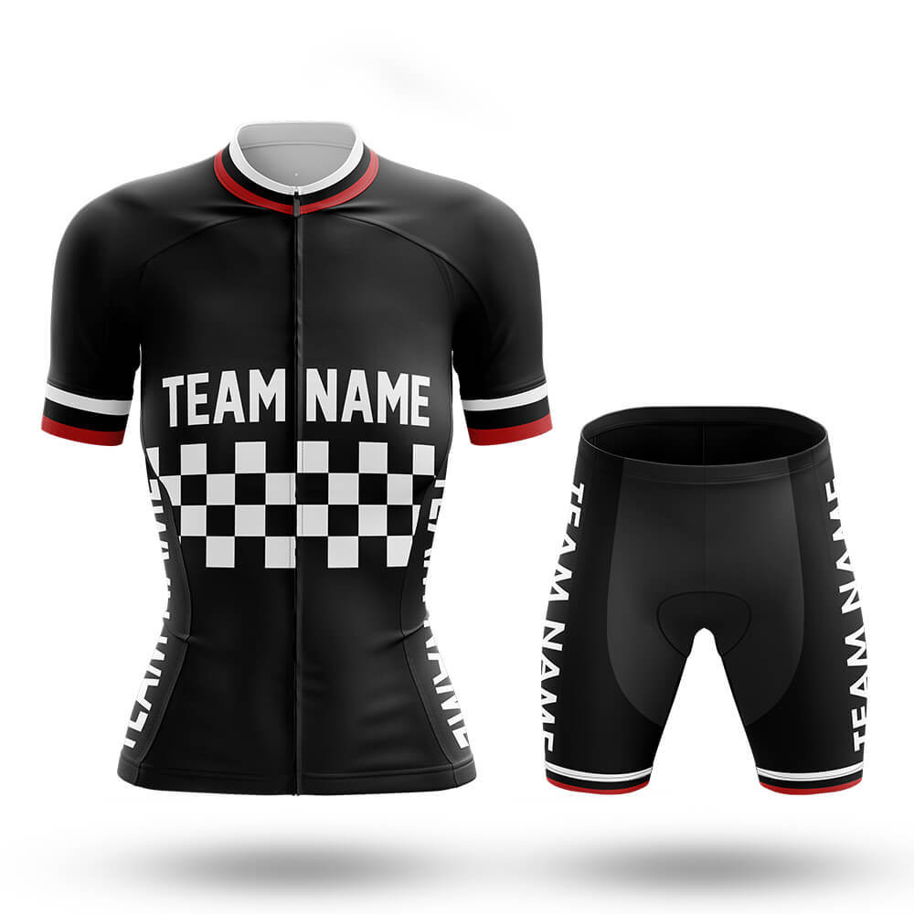 Custom Team Name M7 Black - Women's Cycling Kit
