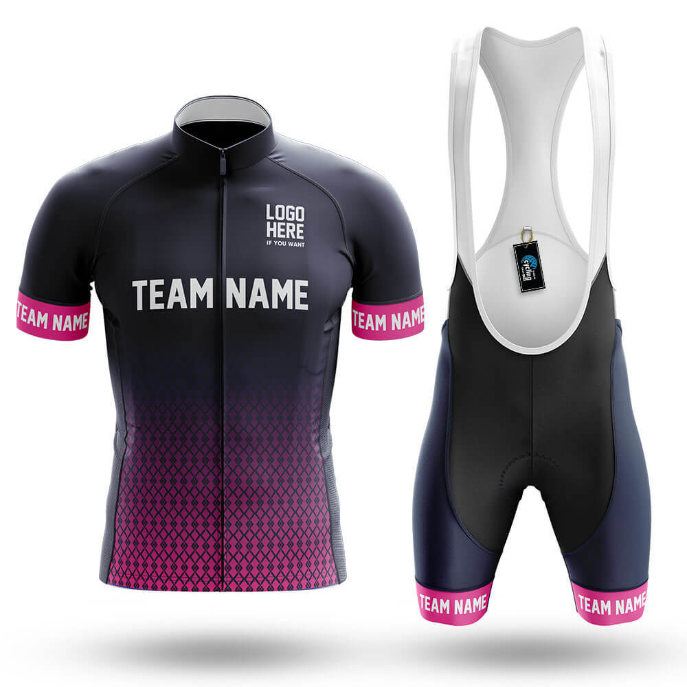 Custom Team Name S1 Pink - Men's Cycling Kit
