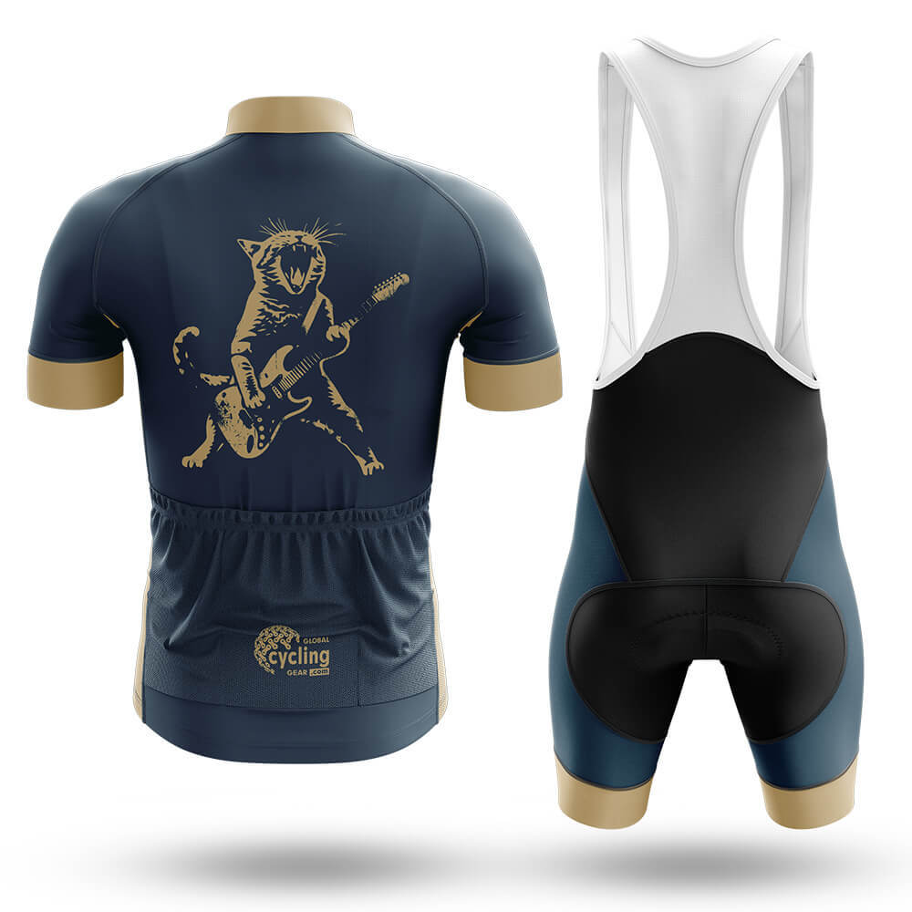 Rock Cat Playing Guitar - Men's Cycling Kit
