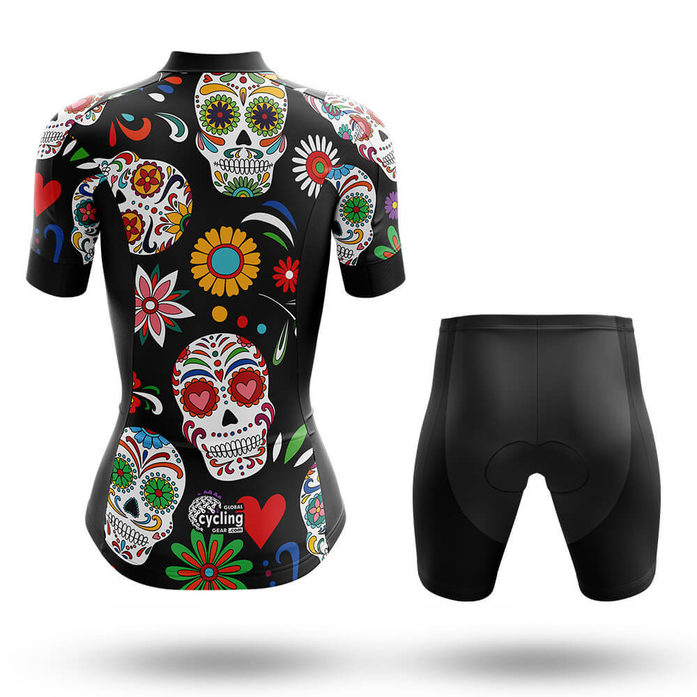 Colorful Sugar Skulls - Women's Cycling Kit
