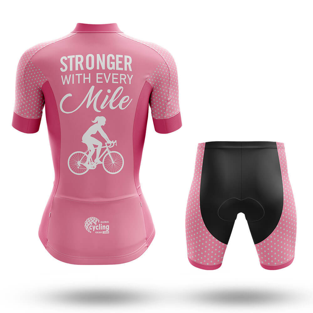 Stronger With Every Mile - Women's Cycling Kit