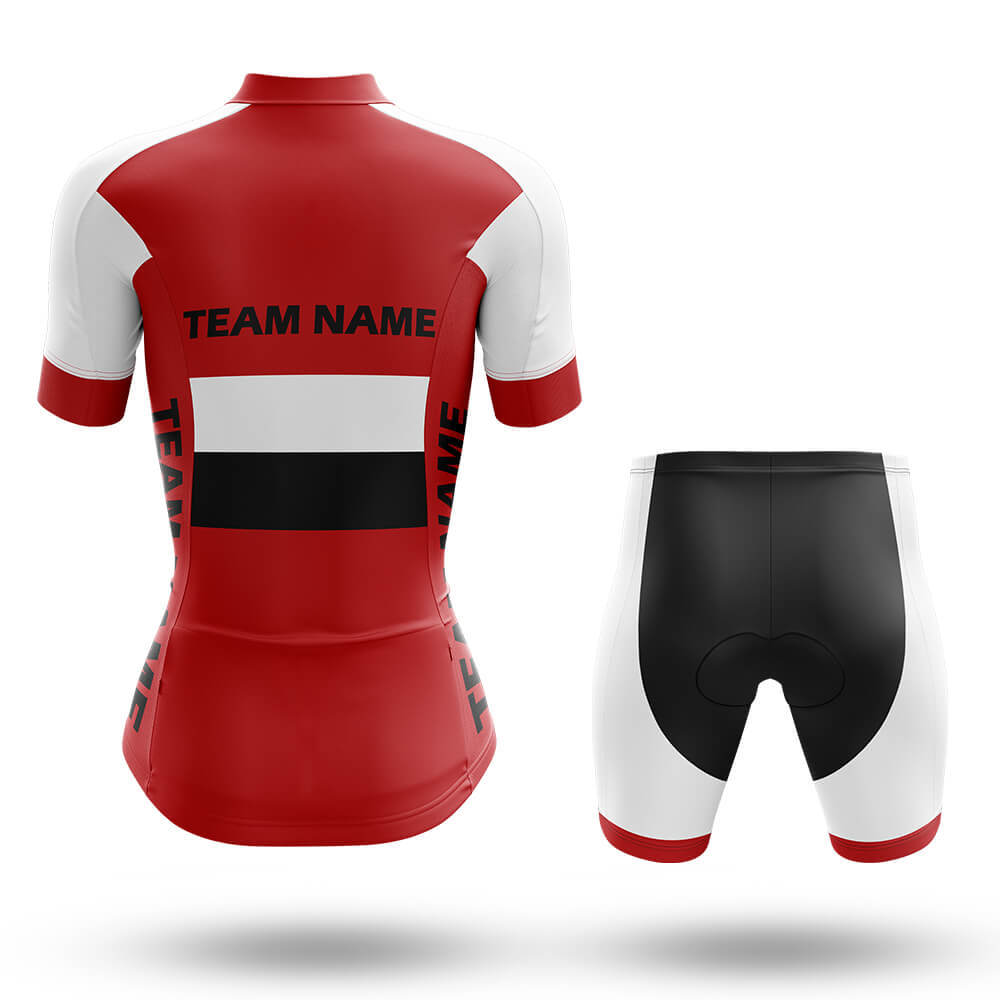 Custom Team Name M2 Red - Women's Cycling Kit