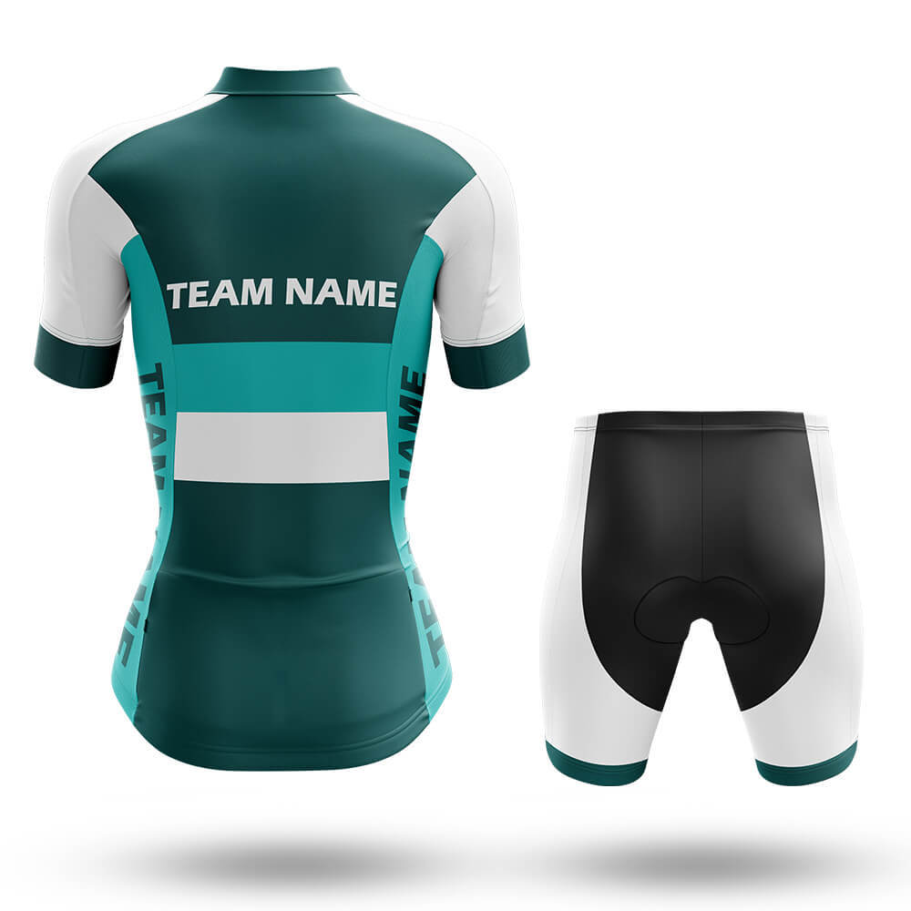 Custom Team Name M2 Green - Women's Cycling Kit