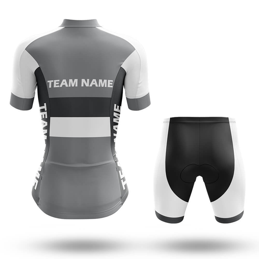 Custom Team Name M2 Grey - Women's Cycling Kit