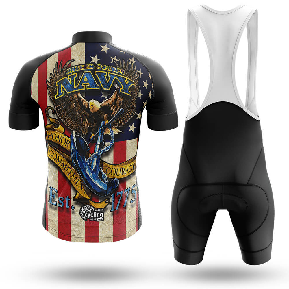 Retro Navy - Men's Cycling Kit