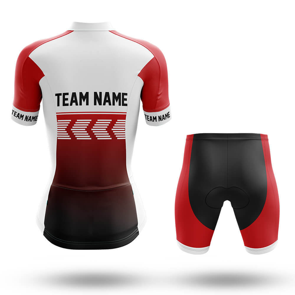 Custom Team Name S4 Red - Women's Cycling Kit