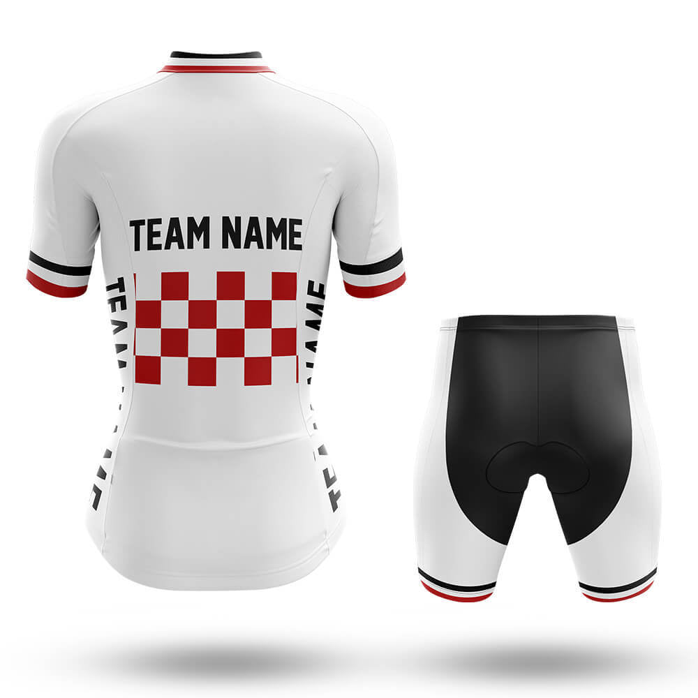 Custom Team Name M7 White - Women's Cycling Kit