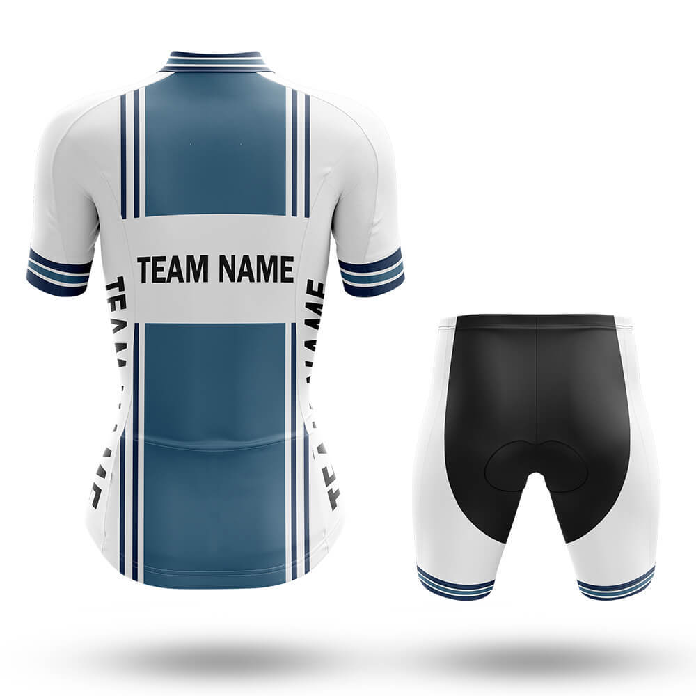Custom Team Name M4 Blue - Women's Cycling Kit
