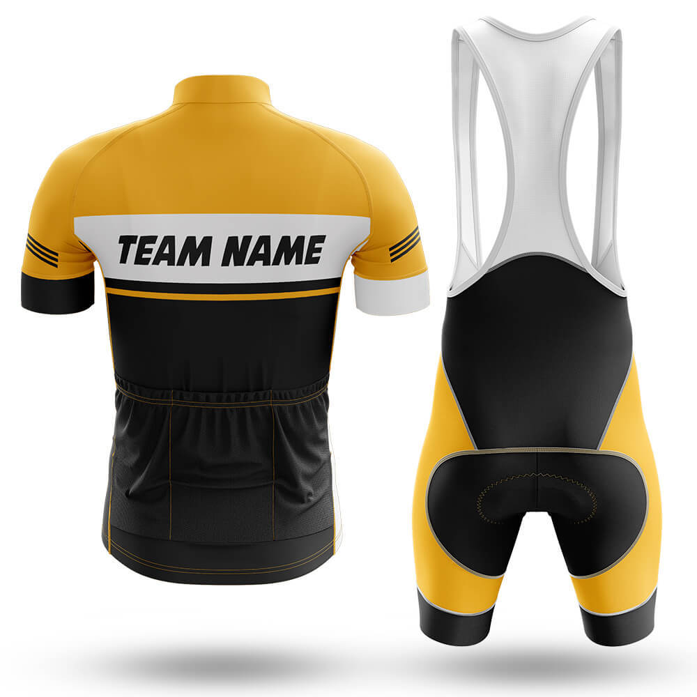 Custom Team Name M1 Yellow - Men's Cycling Kit