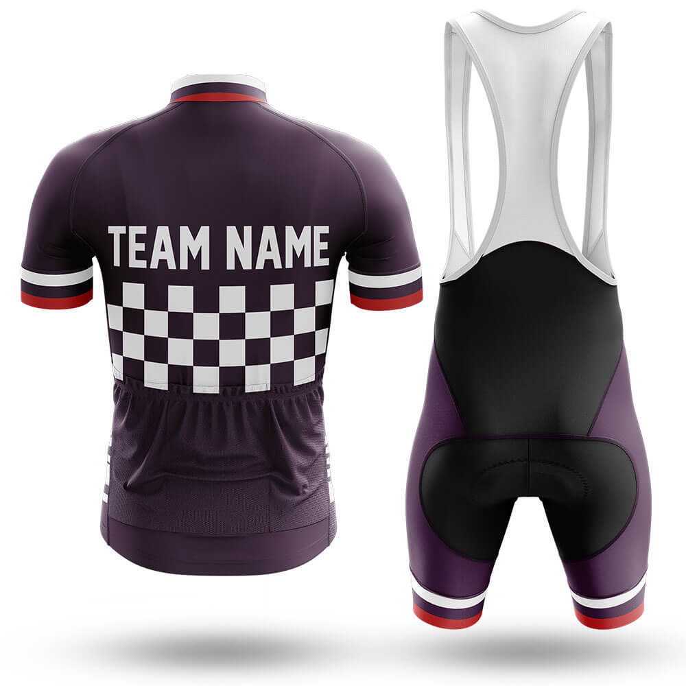 Custom Team Name M7 Dark Purple - Men's Cycling Kit