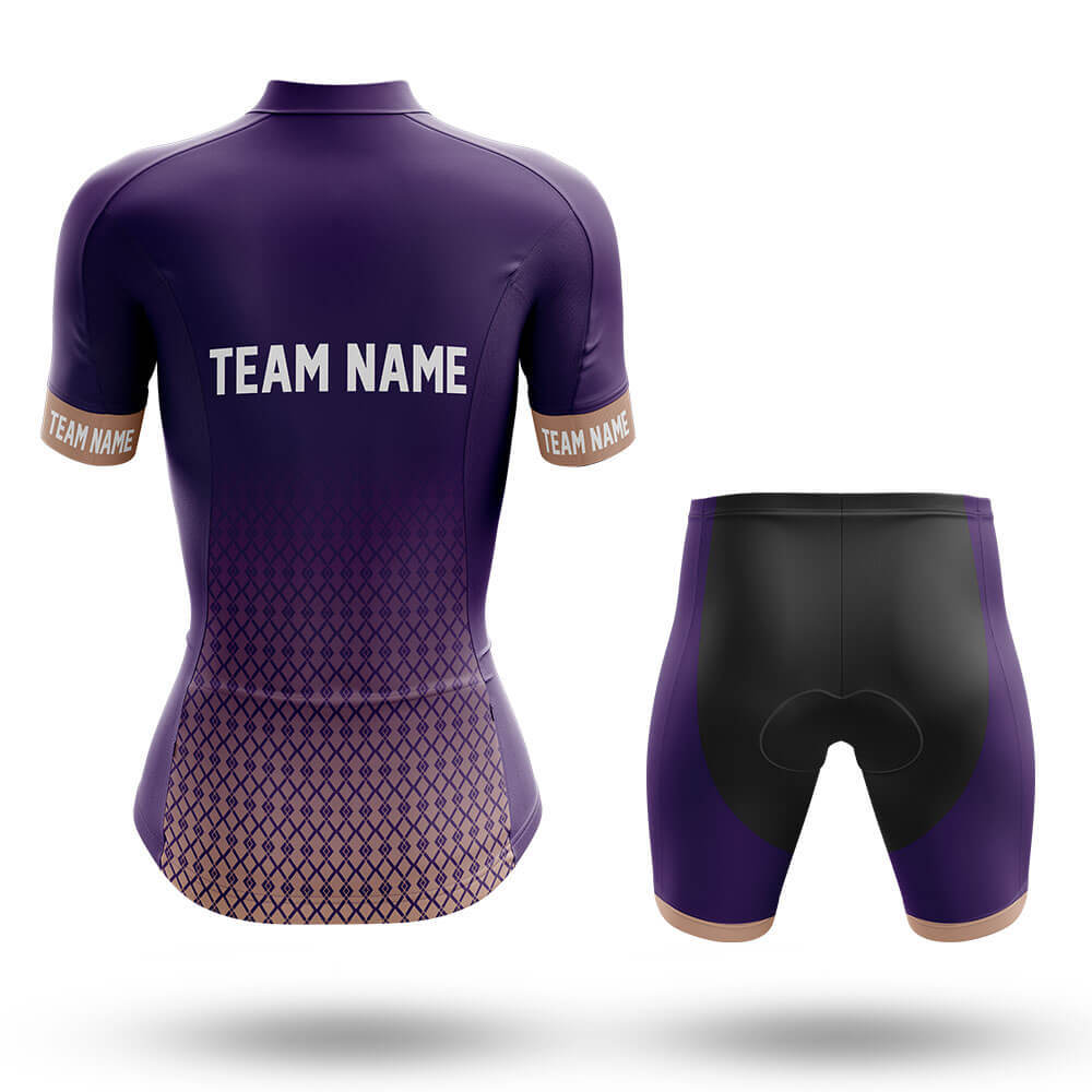 Custom Team Name S1 Violet - Women's Cycling Kit