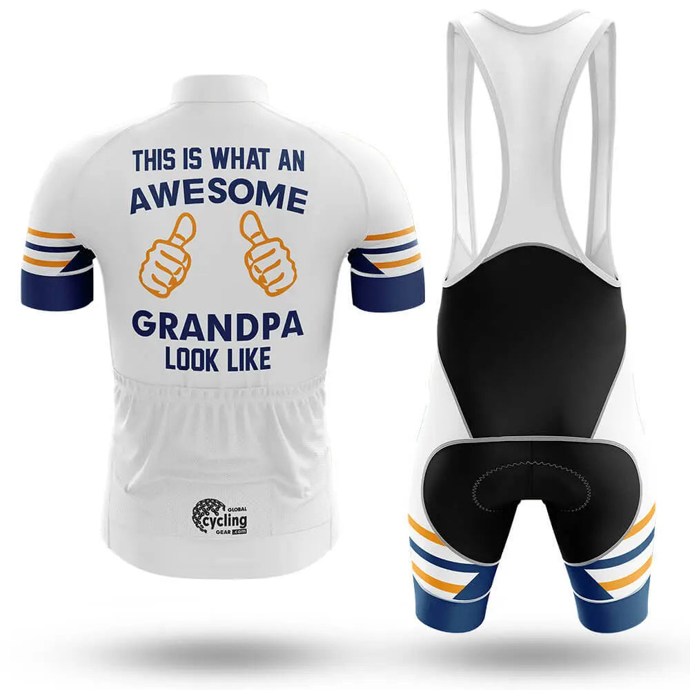 Awesome Grandpa V3 - White - Men's Cycling Kit