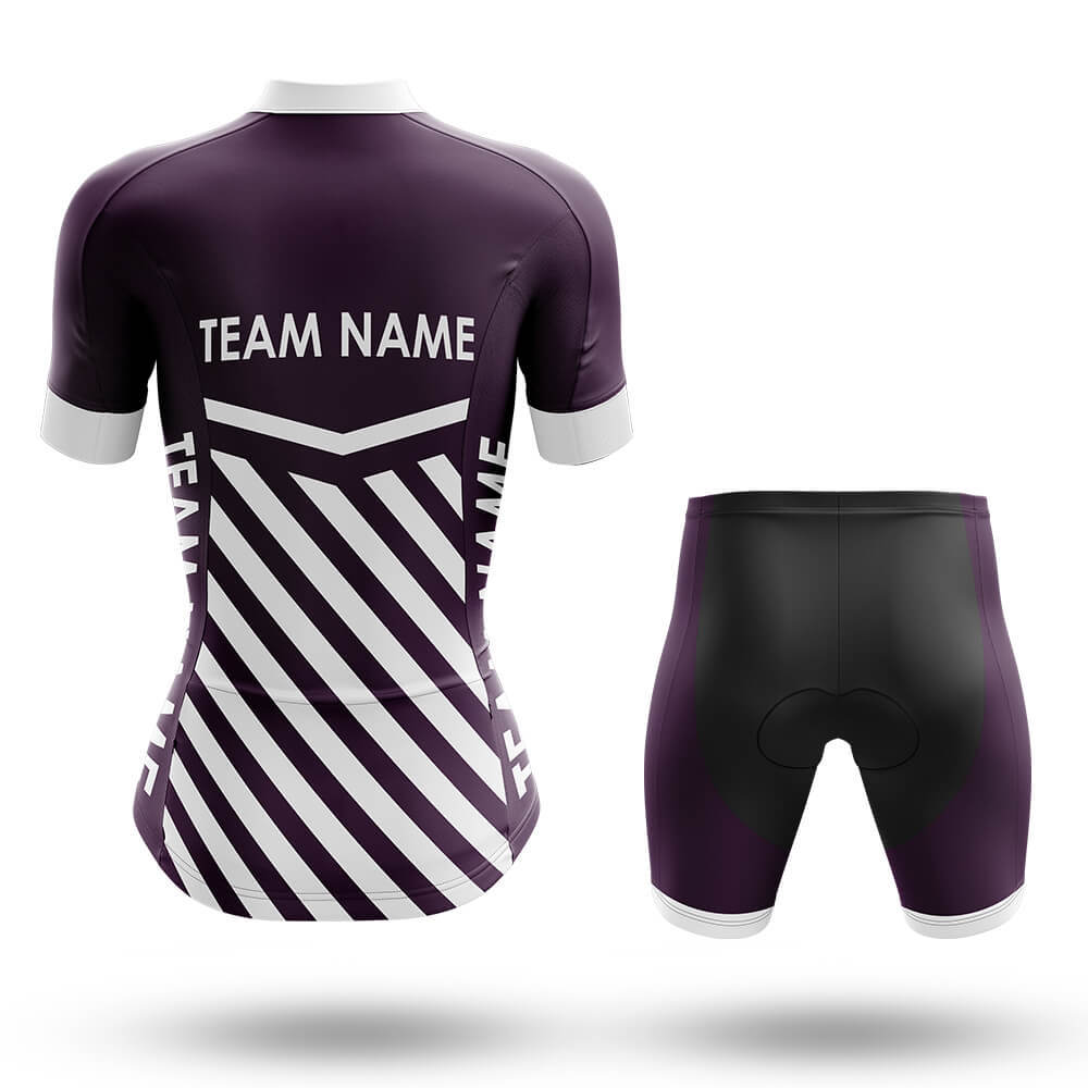 Custom Team Name M3 Dark Purple - Women's Cycling Kit