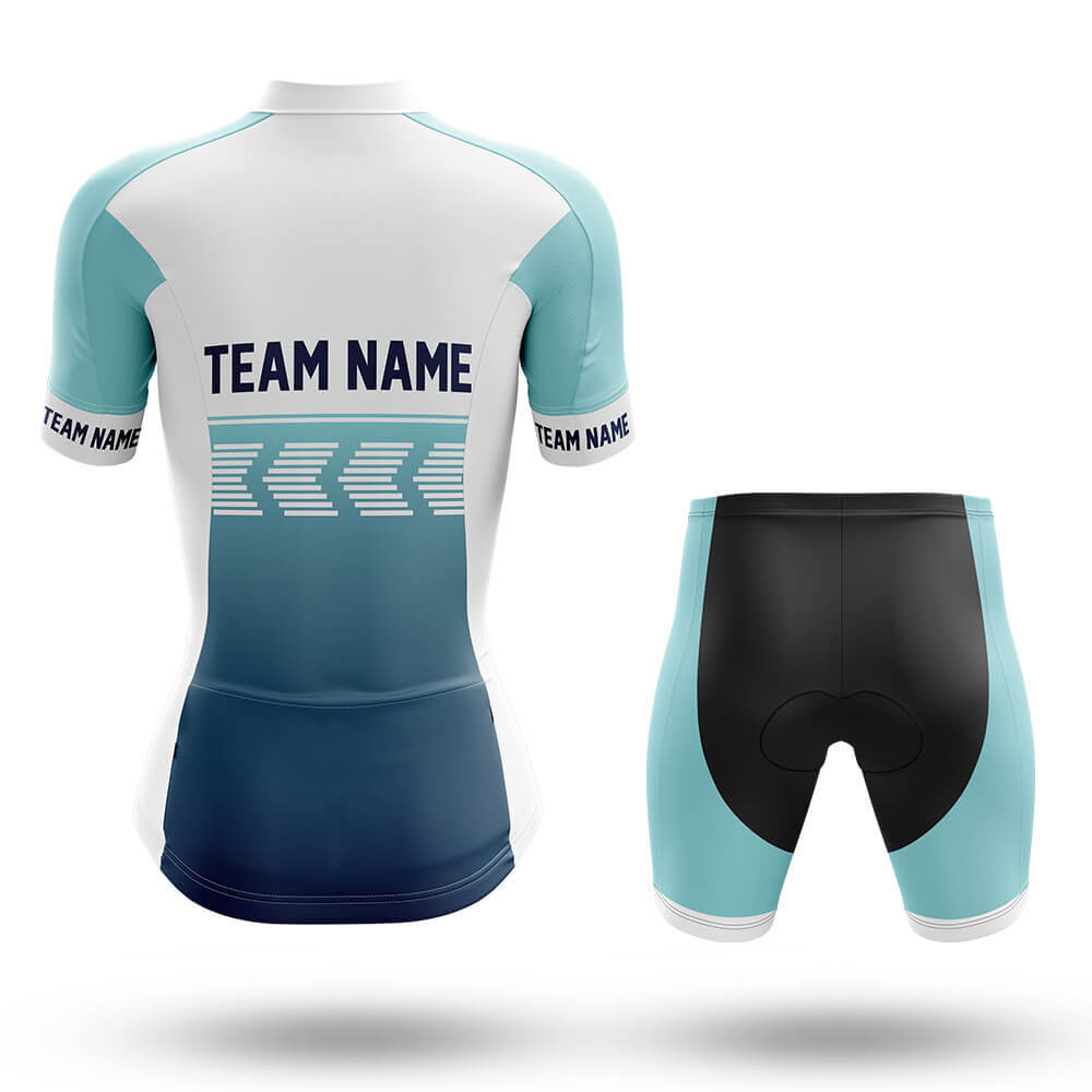 Custom Team Name S4 Blue - Women's Cycling Kit
