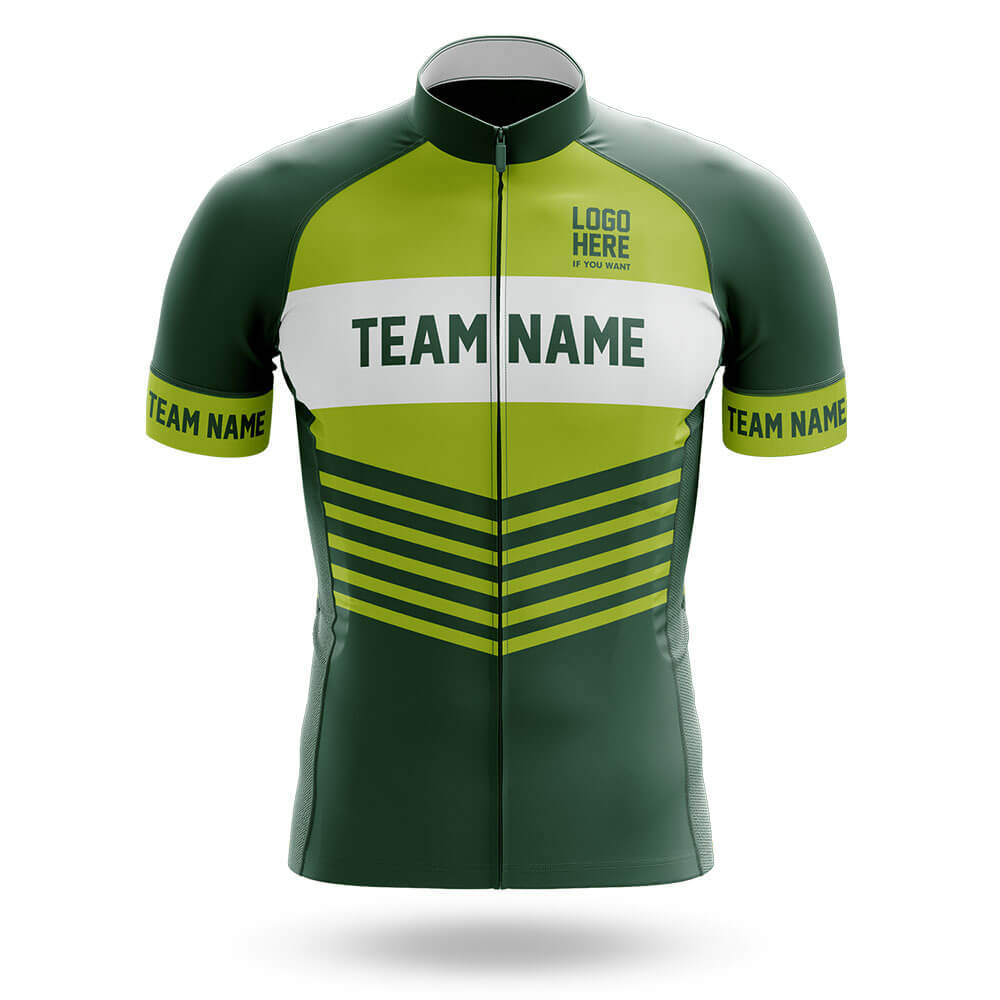 Custom Team Name V20 Green - Men's Cycling Kit