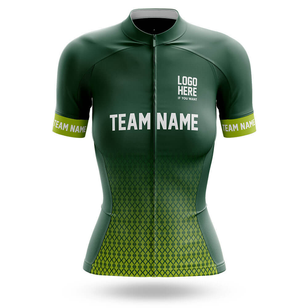 Custom Team Name S1 Green - Women's Cycling Kit