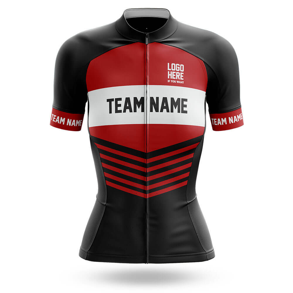 Custom Team Name V20 Red - Women's Cycling Kit
