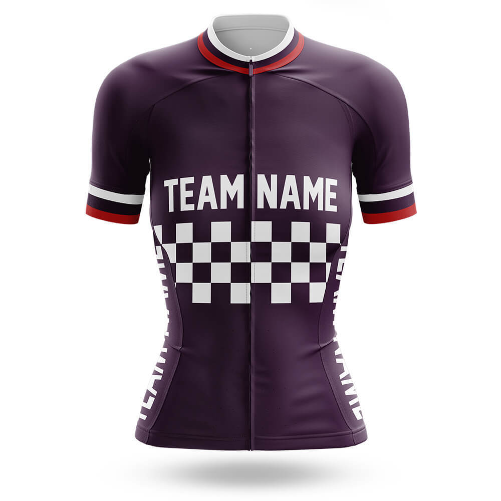 Custom Team Name M7 Dark Purple - Women's Cycling Kit