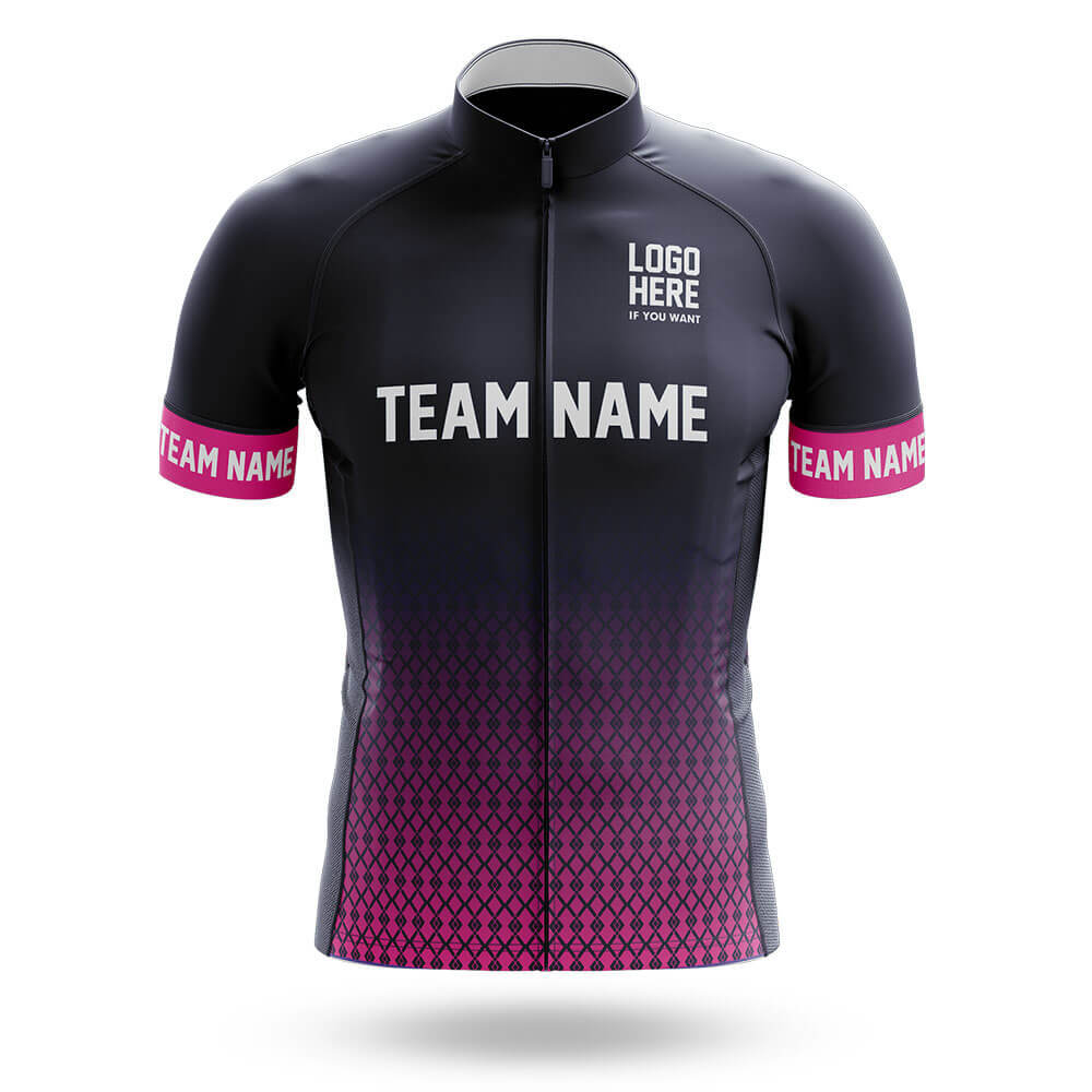 Custom Team Name S1 Pink - Men's Cycling Kit