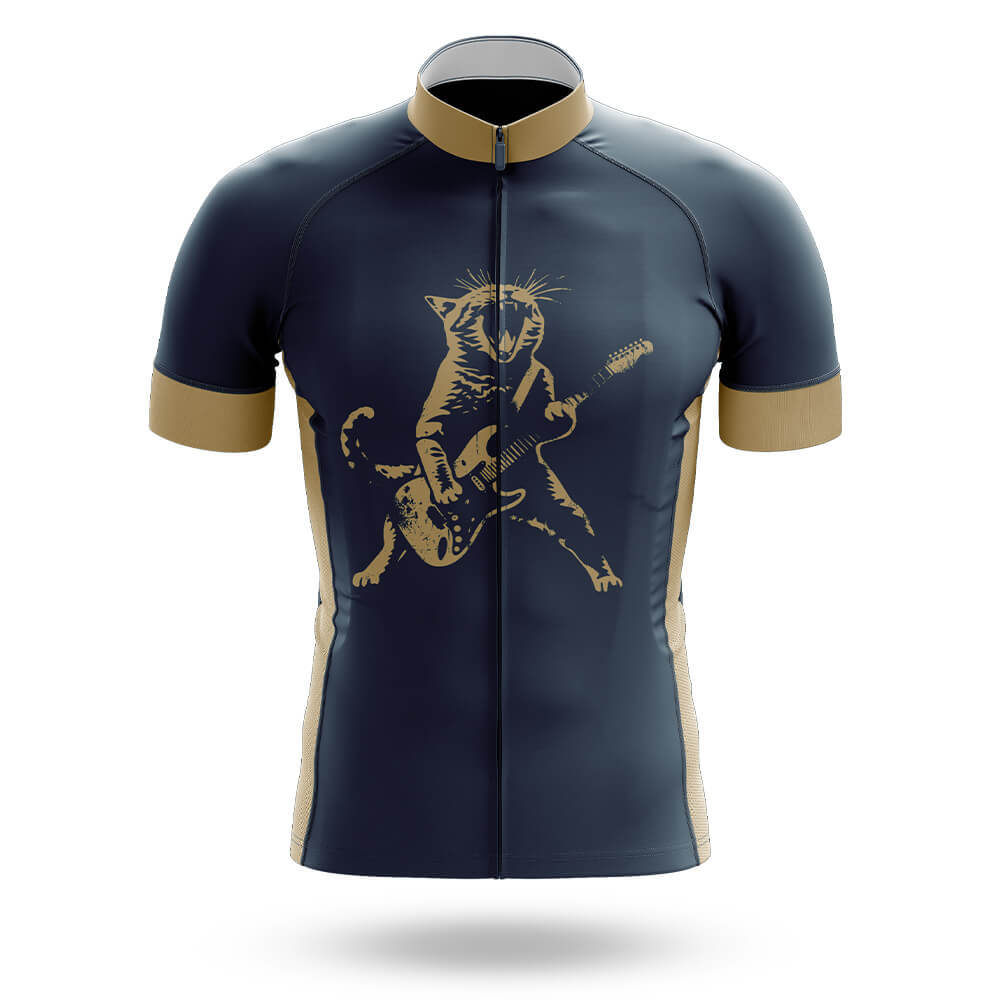 Rock Cat Playing Guitar - Men's Cycling Kit