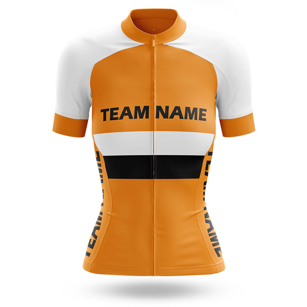 Custom Team Name M2 Orange - Women's Cycling Kit