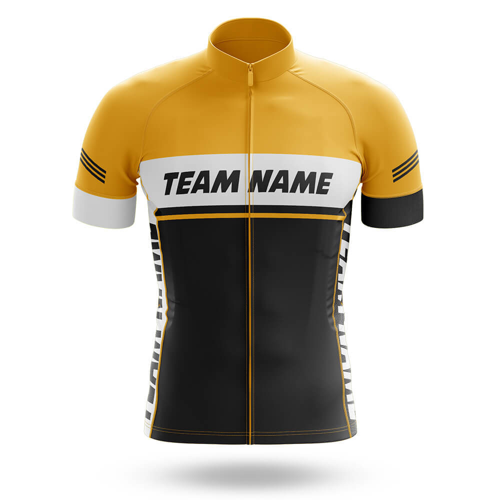 Custom Team Name M1 Yellow - Men's Cycling Kit