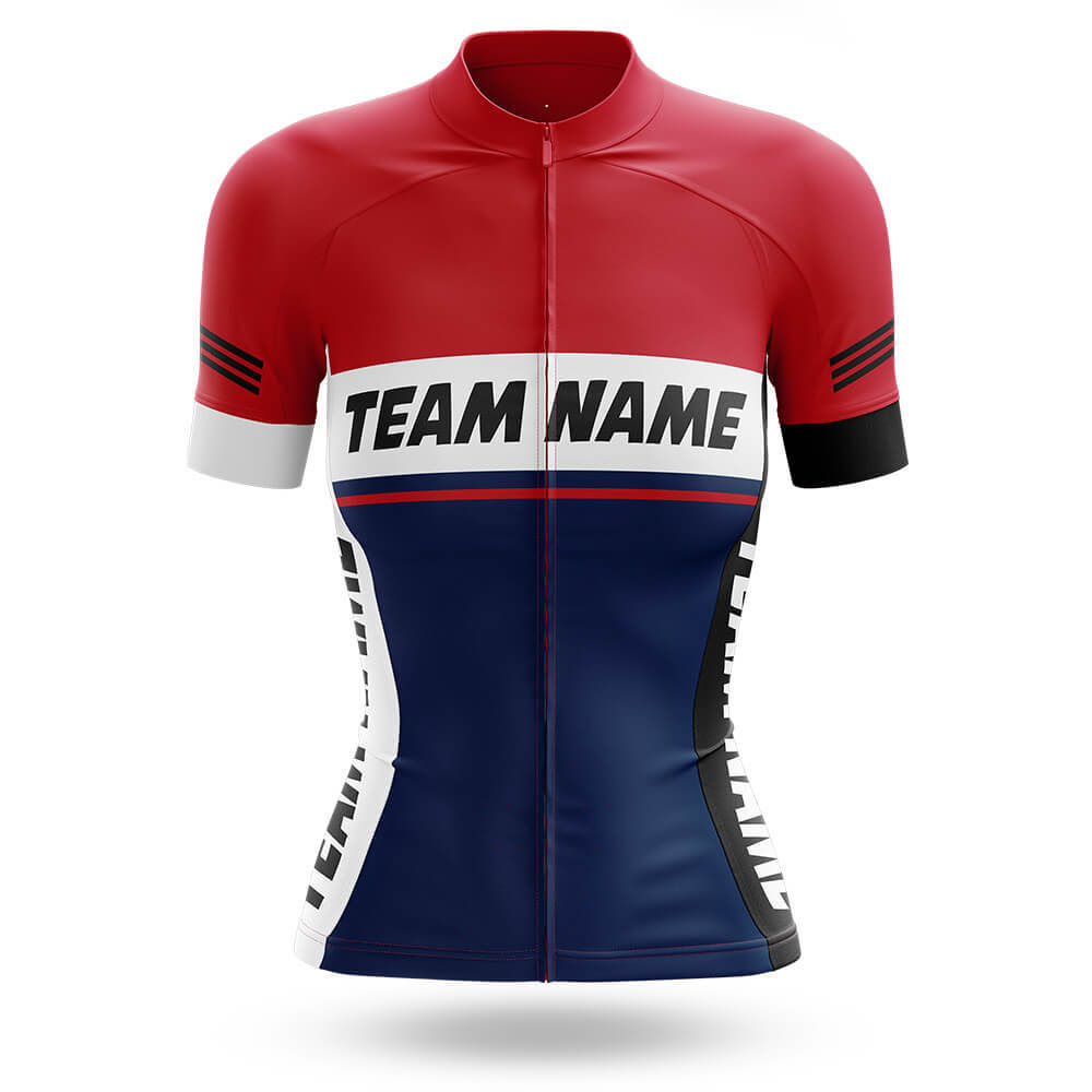 Custom Team Name M1 Red - Women's Cycling Kit