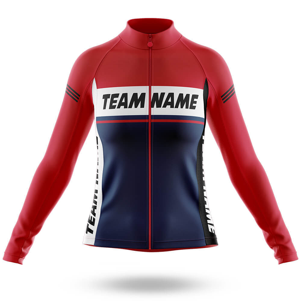 Custom Team Name M1 Red - Women's Cycling Kit