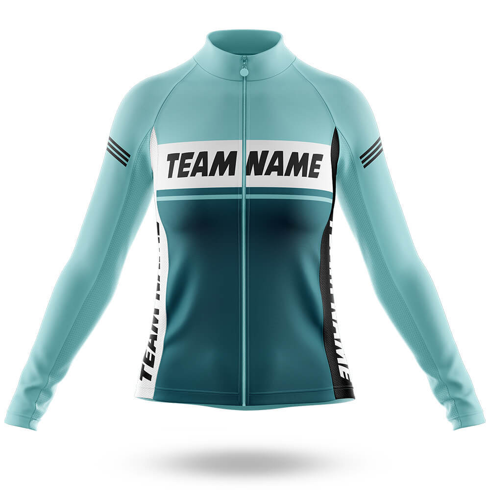 Custom Team Name M1 Blue - Women's Cycling Kit