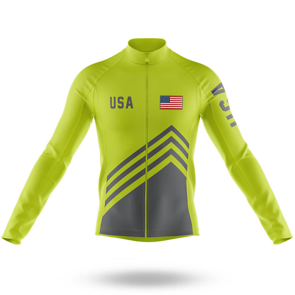 USA S4 Lime Green - Men's Cycling Kit