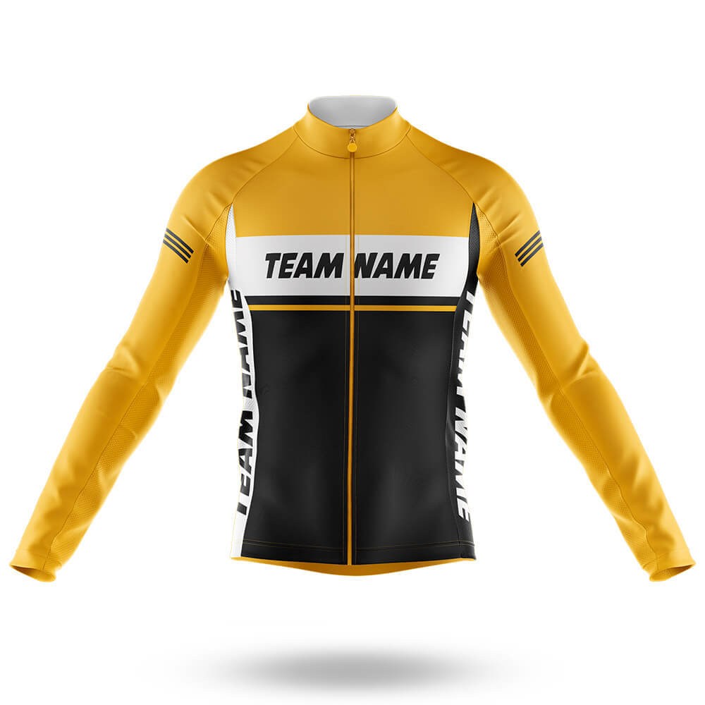 Custom Team Name M1 Yellow - Men's Cycling Kit