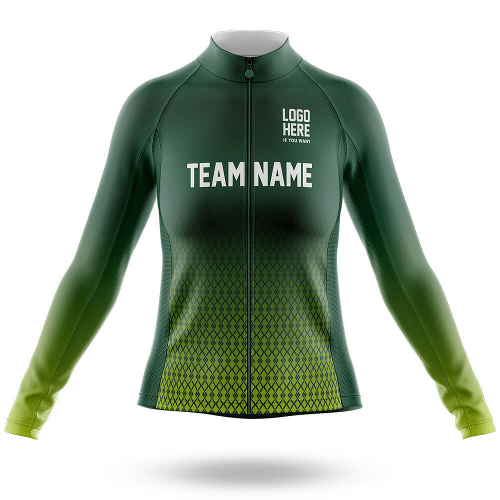 Custom Team Name S1 Green - Women's Cycling Kit
