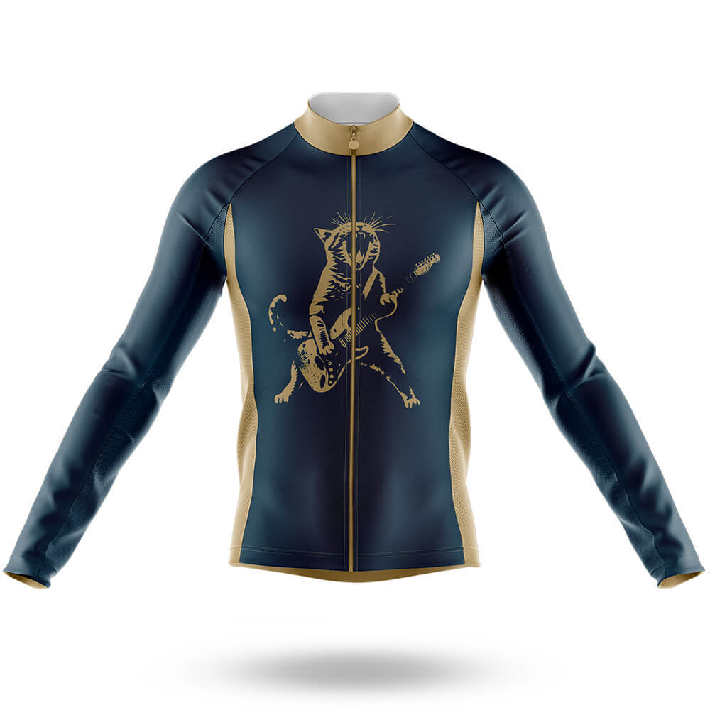 Rock Cat Playing Guitar - Men's Cycling Kit