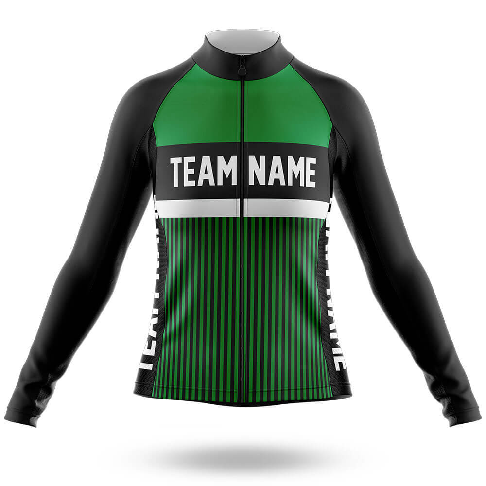 Custom Team Name M6 Green - Women's Cycling Kit