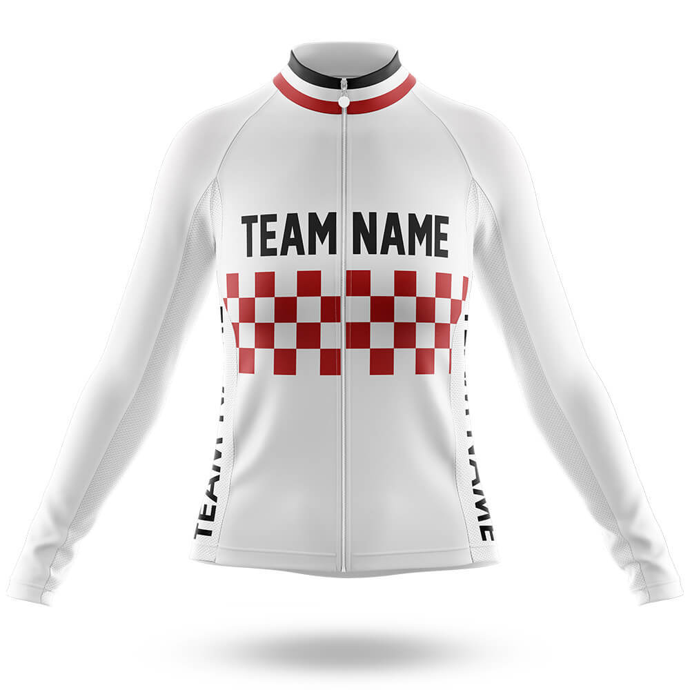 Custom Team Name M7 White - Women's Cycling Kit