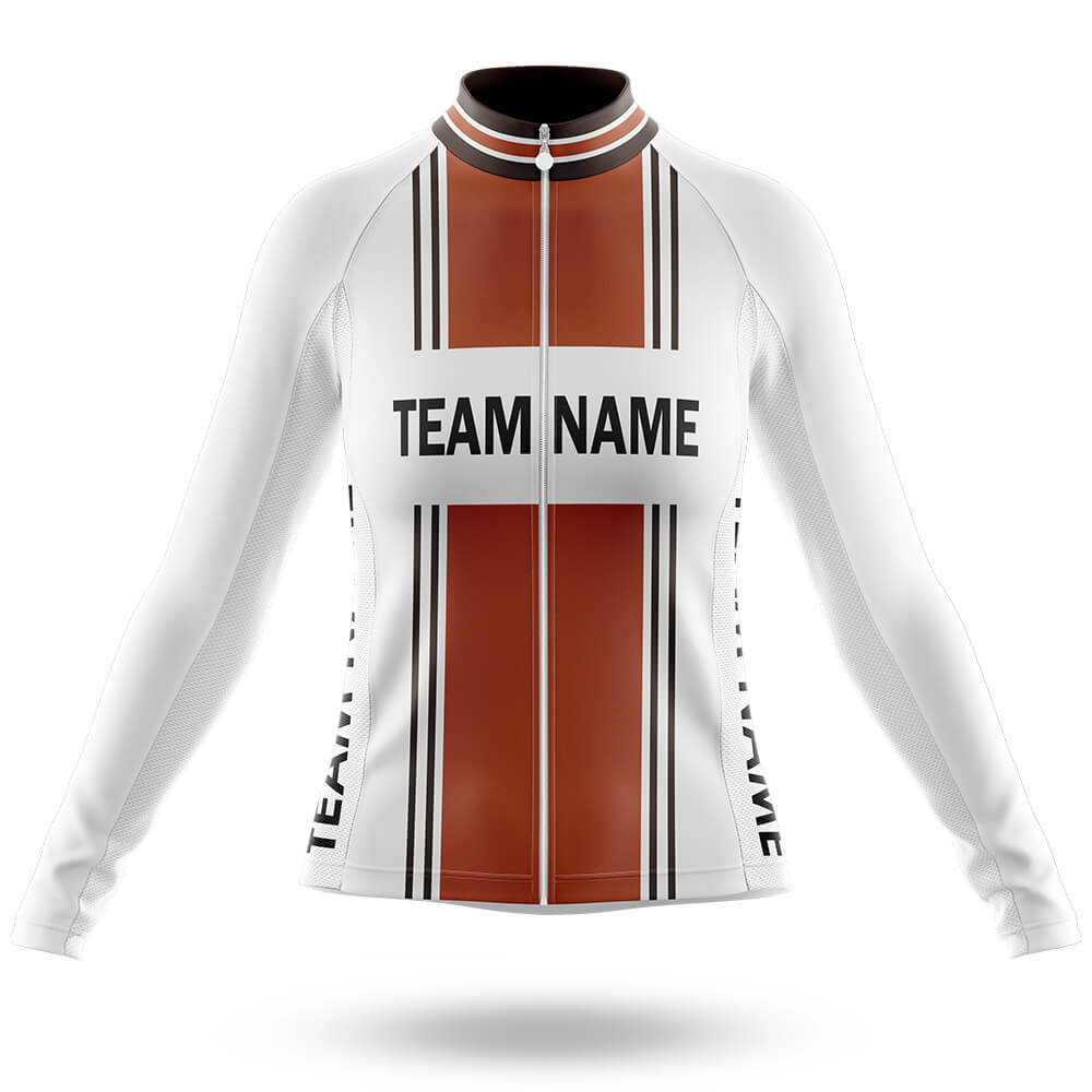 Custom Team Name M4 Orange - Women's Cycling Kit