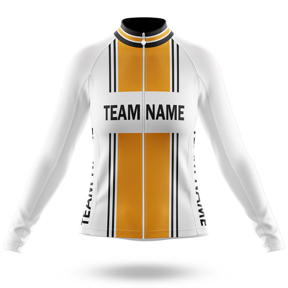 Custom Team Name M4 Yellow - Women's Cycling Kit