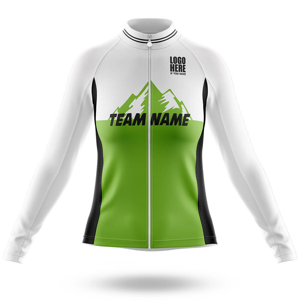 Custom Team Name V3 Green - Women's Cycling Kit